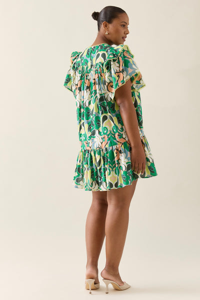 Aurora Frill Dress - Paisley