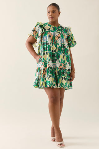 Aurora Frill Dress - Paisley