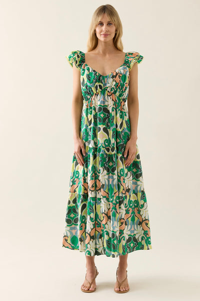 Aurora Frill Tank Dress - Paisley