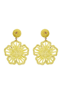 ~ Isle Of Mine Sylvie Flower Earring - Pomelo