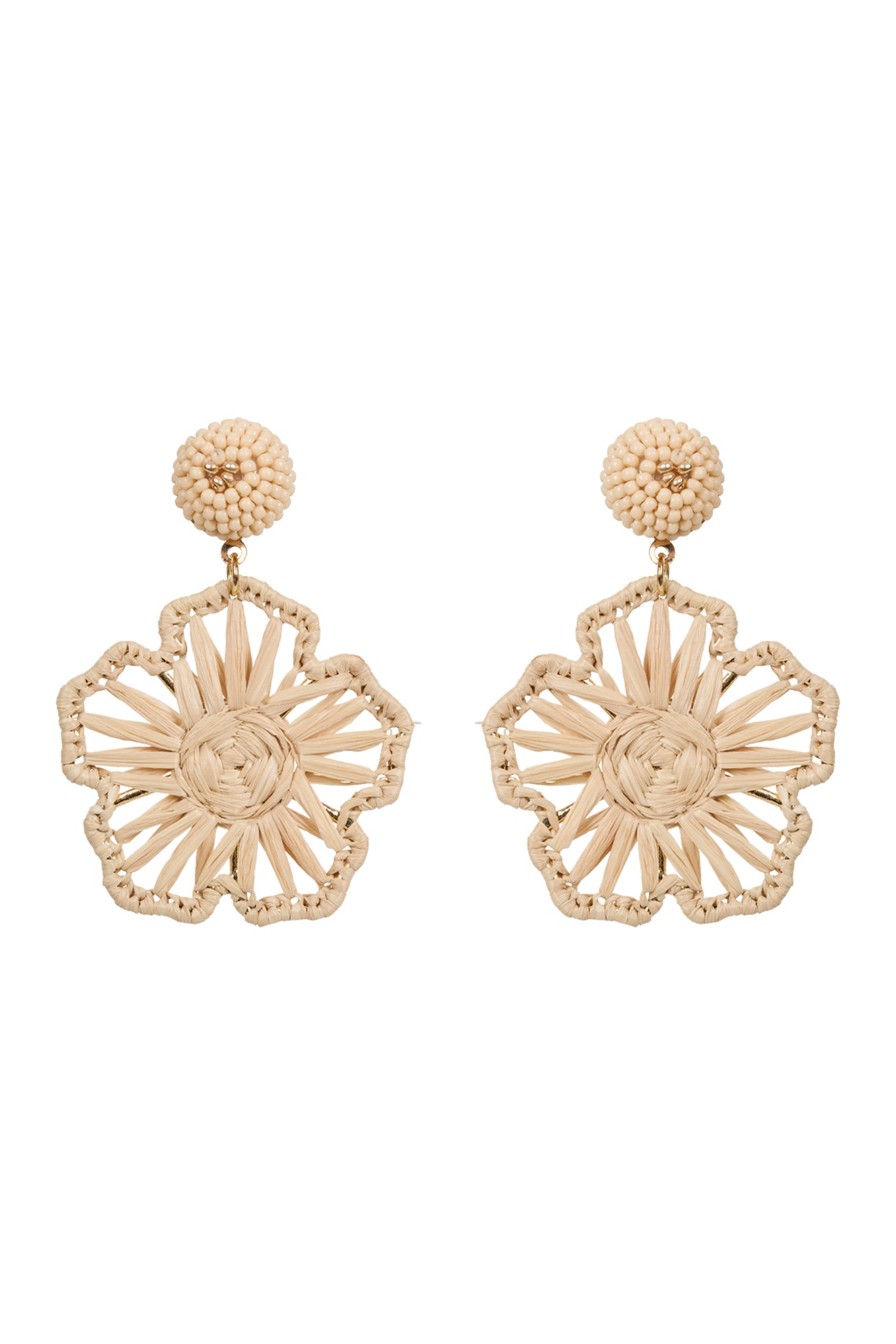 ~ Isle Of Mine Sylvie Flower Earring - Canvas