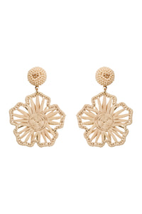 ~ Isle Of Mine Sylvie Flower Earring - Canvas