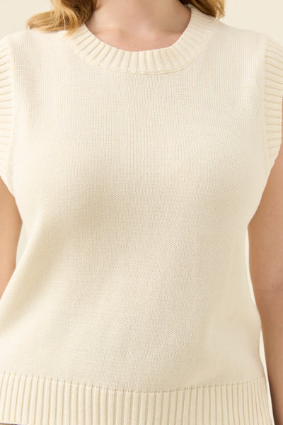 Darby Knit Vest - Ivory