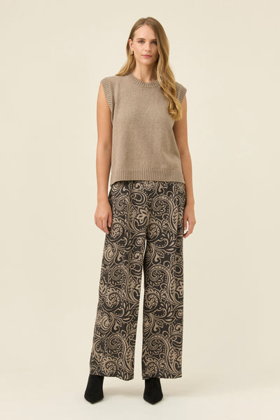 Darby Knit Vest - Stone