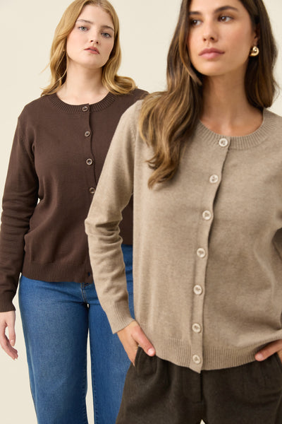 Darby Cardigan - Stone