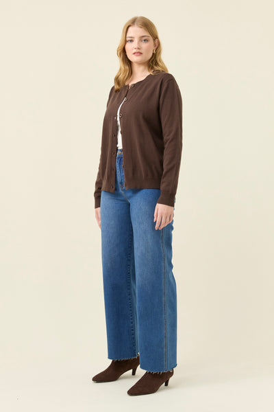Darby Cardigan - Chocolate
