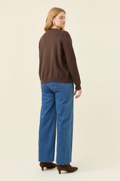 Darby Cardigan - Chocolate