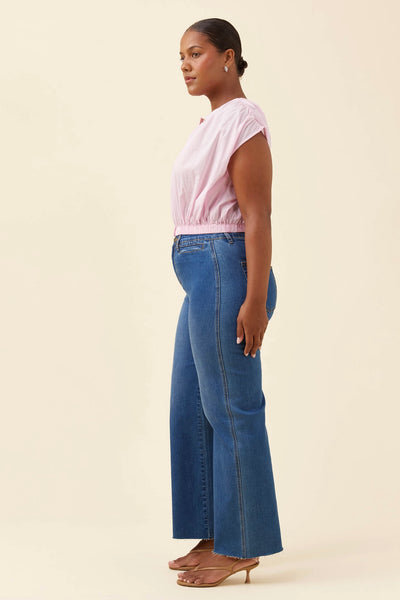 Rosa Reversible Crop Top - Light Pink