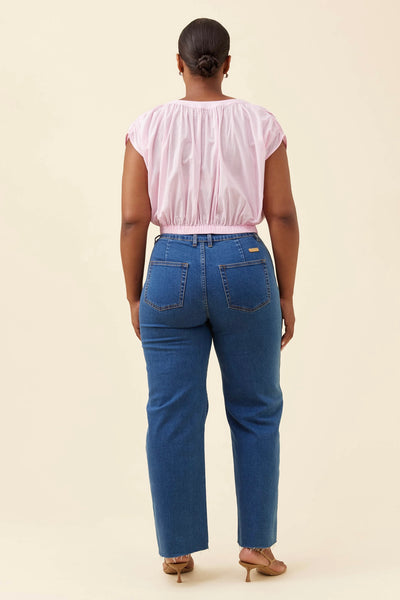 Rosa Reversible Crop Top - Light Pink