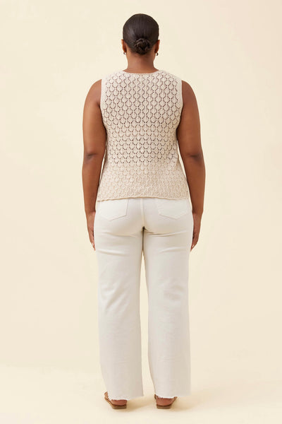 Mia Knit Top - Canvas