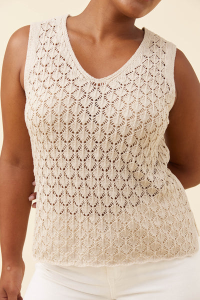 Mia Knit Top - Canvas