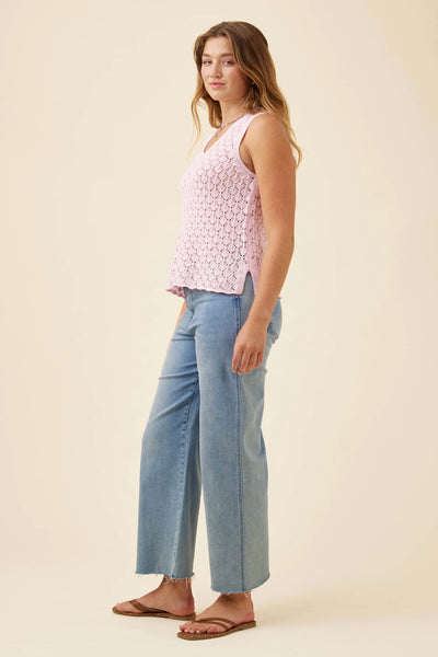 Mia Knit Top - Light Pink