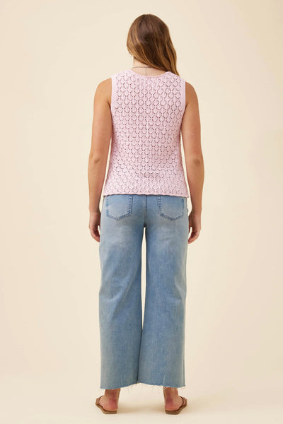 Mia Knit Top - Light Pink