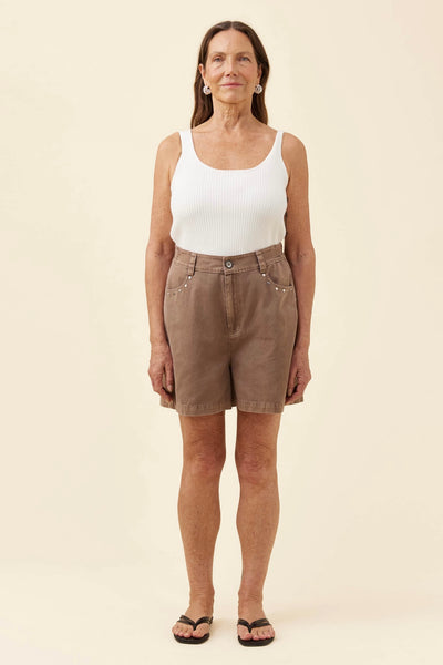 Preston Short - Taupe
