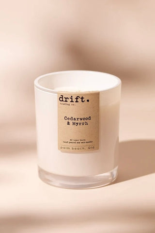 ~~ Drift Trading Co. Soy Wax Candle - Cedarwood & Myrrh