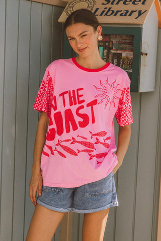 On The Coast Tee - Pink