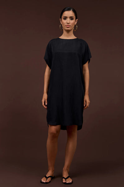 Joy Cupro Dress - Black