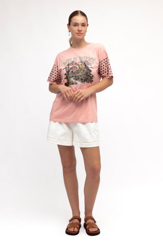 Wild West Desert Tee - Pink
