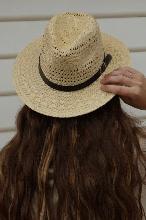 ~ Fedora Toulouse Sun Hat - Sand