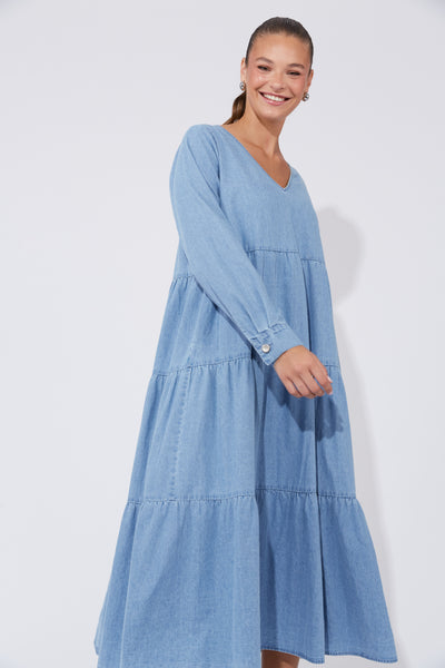 Austin Denim Maxi - Denim