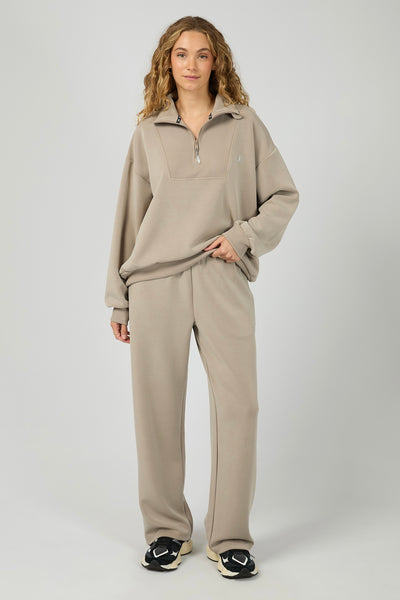 Luxe Active 1/4 Zip - Stone