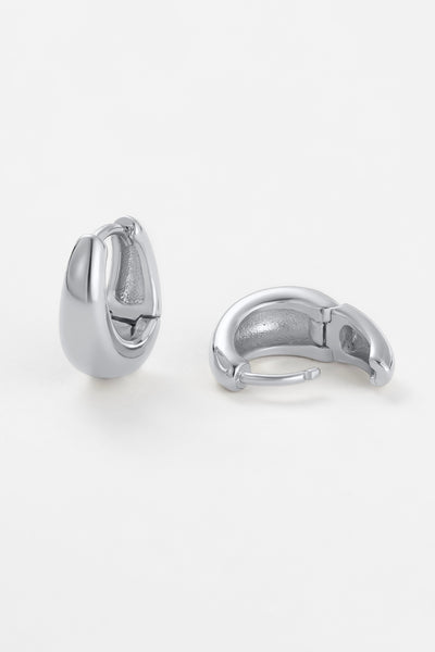 ~ Zafino Steph Hoop Medium - Silver