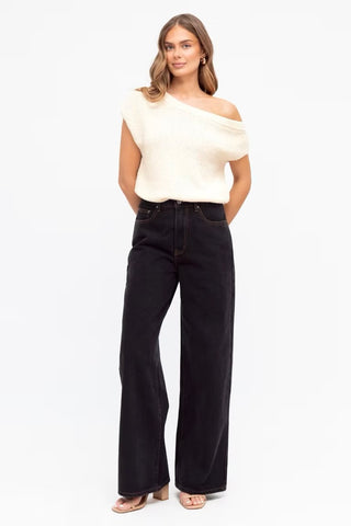 Ada Off The Shoulder Knit - Off White