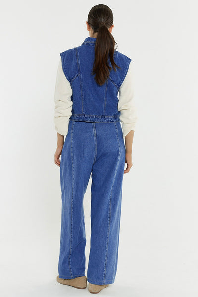 Aveline Barrel Leg Jean - Classic Blue