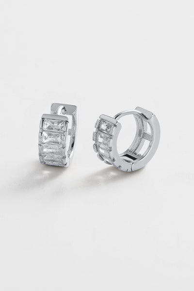 ~ Zafino Kira Huggie - Silver Clear