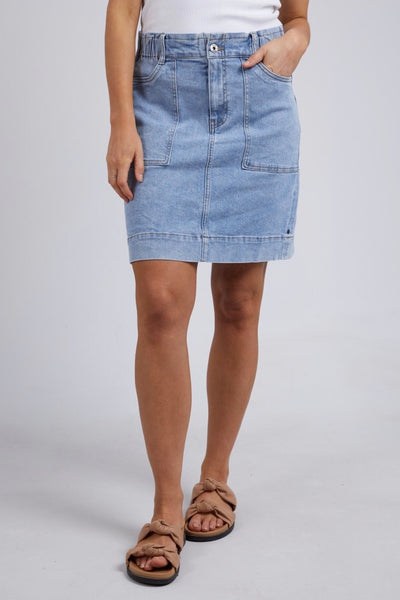 Atlas Denim Skirt - Blue