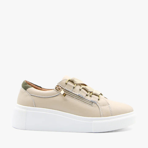 ~~ Luxury Leather Sneaker - Natural