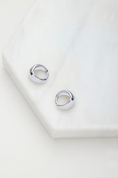 ~ Zafino Steph Hoop Small - Silver