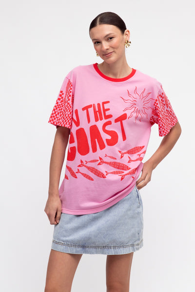 On The Coast Tee - Pink