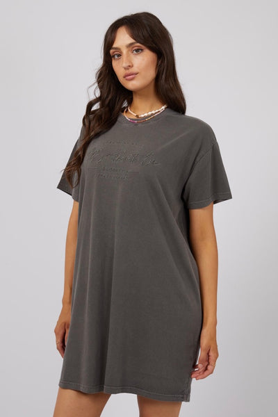 Classic Tee Dress - Charcoal