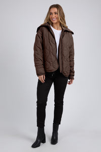 Mellow Quilted Jacket - Coffee Quartz