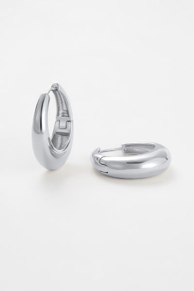 ~ Zafino Cleo Hoop Large - Silver