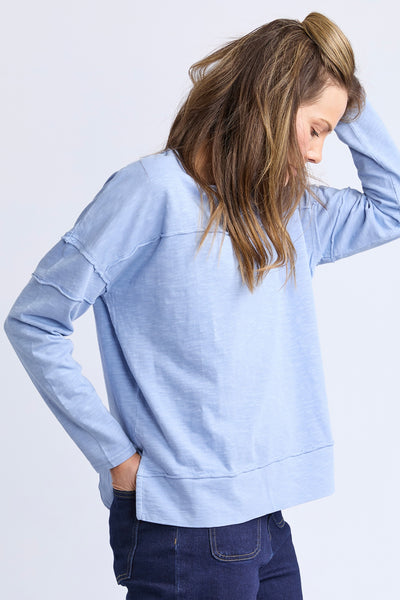 Jayne Throw On Top - Light Blue