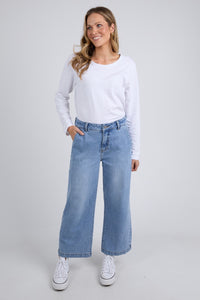 Izzy Wide Leg Jean - Vintage Blue Wash