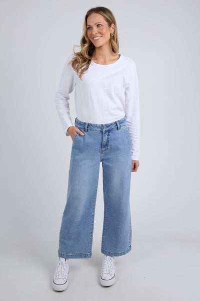 Izzy Wide Leg Jean - Vintage Blue Wash