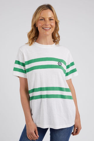 Allegra S/S Tee - White/Green