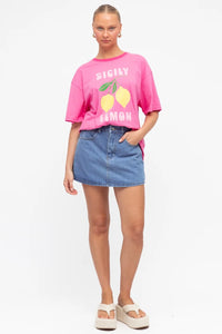 Sicily Tee - Pink