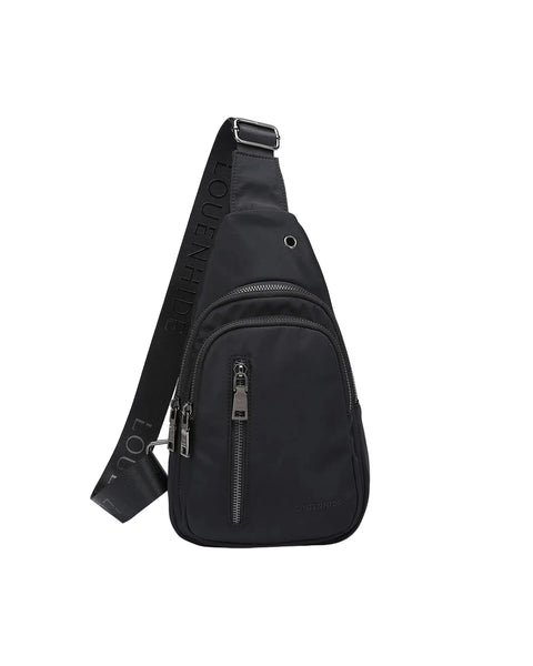 ~ LOUENHIDE Boyd Nylon Sling Bag - Black