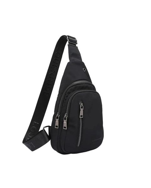 ~ LOUENHIDE Boyd Nylon Sling Bag - Black