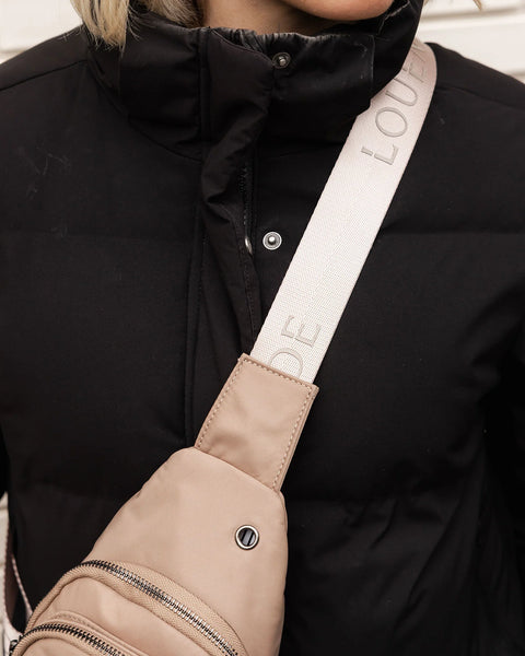 ~ LOUENHIDE Boyd Nylon Sling Bag - Mocha