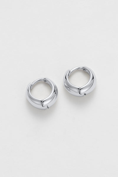 ~ Zafino Steph Hoop Small - Silver