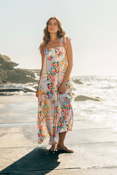 Sunburst Maxi Dress - Print