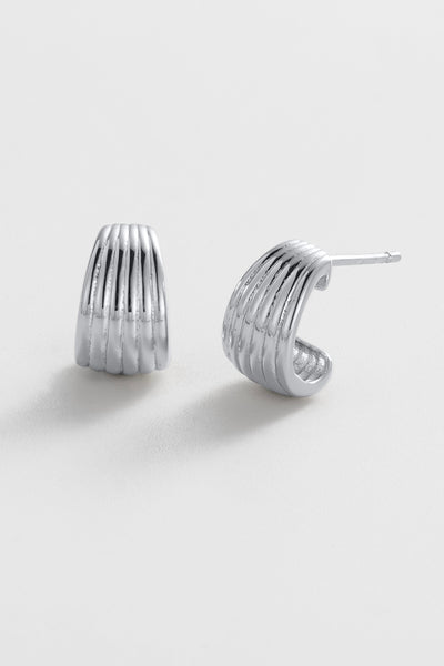 ~ Zafino Sasha Hoop Small - Silver