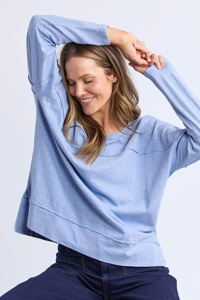 Jayne Throw On Top - Light Blue