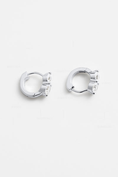 ~ Zafino Zoe Huggie - Silver