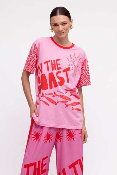 On The Coast Tee - Pink